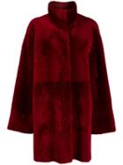Drome Fantasy Fur Coat - Red