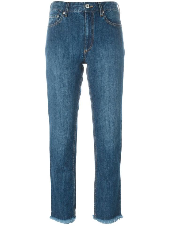 Each X Other Straight Leg Jeans, Women's, Size: 25, Blue, Cotton