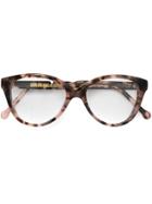 Cutler & Gross Cat Eye Frame Glasses - Brown