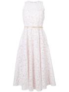Max Mara Studio Lace Flared Dress - White