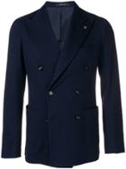 Tagliatore Double-breasted Suit Jacket - Blue