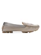 Mara Mac Studded Loafers - Grey