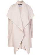 Harris Wharf London Draped Blanket Coat, Women's, Size: Medium, Nude/neutrals, Virgin Wool