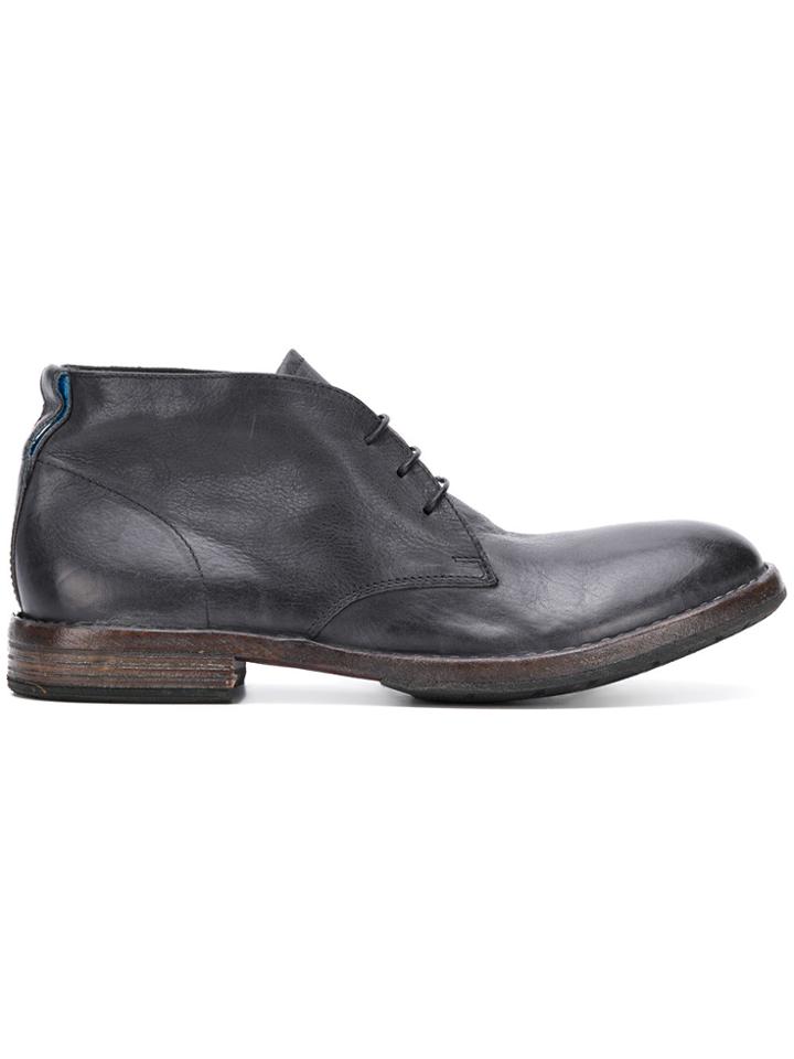 Moma Lace-up Ankle Boots - Grey