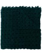 Faliero Sarti Geometric Holed Scarf - Green