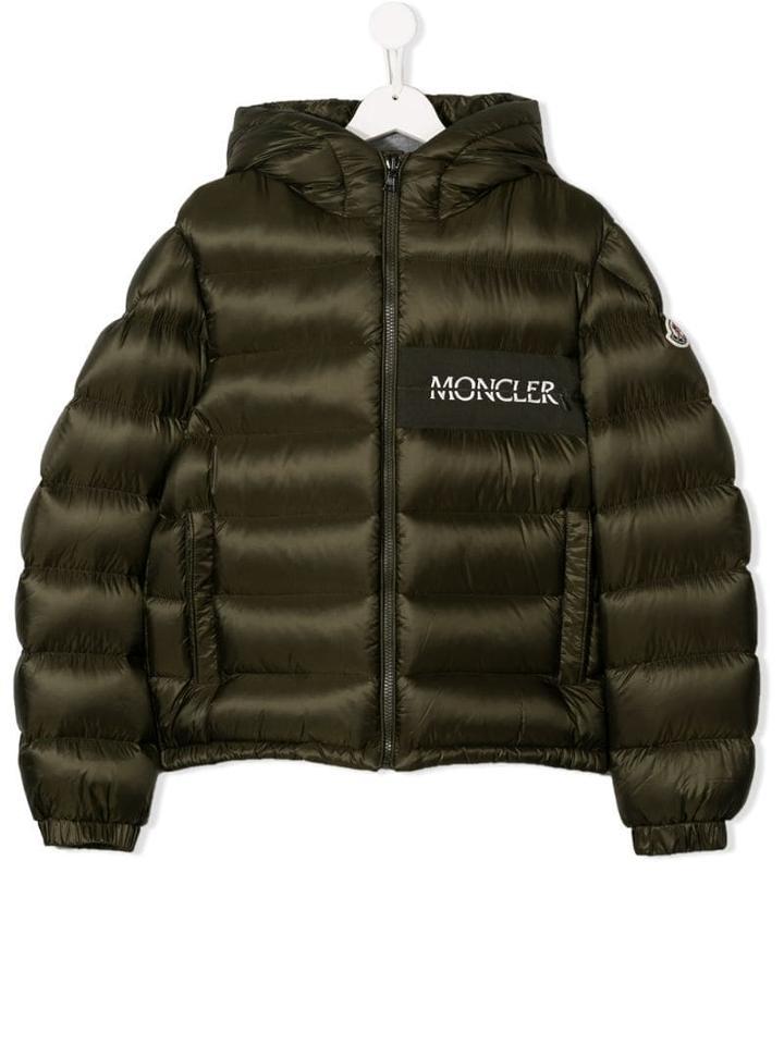 Moncler Kids Teen Padded Jacket - Green