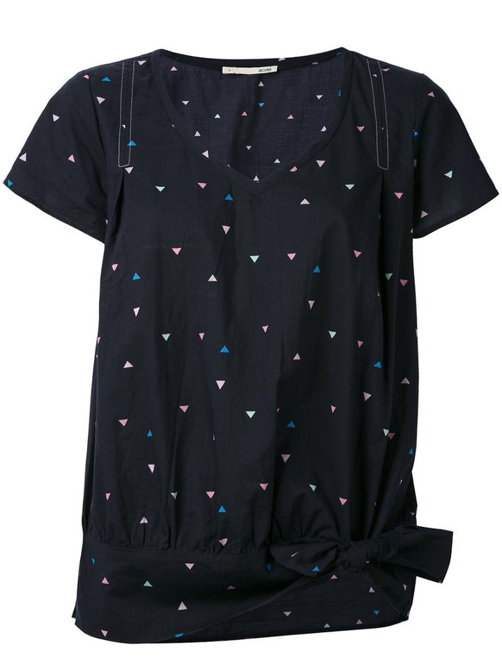Cotélac - Printed Top - Women - Cotton - 2, Black, Cotton