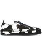 Ann Demeulemeester Bird Print Sneakers - Black