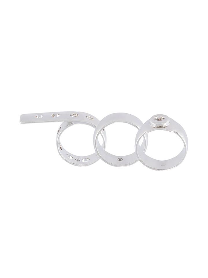 Mm6 Maison Margiela Set Of 3 Rings
