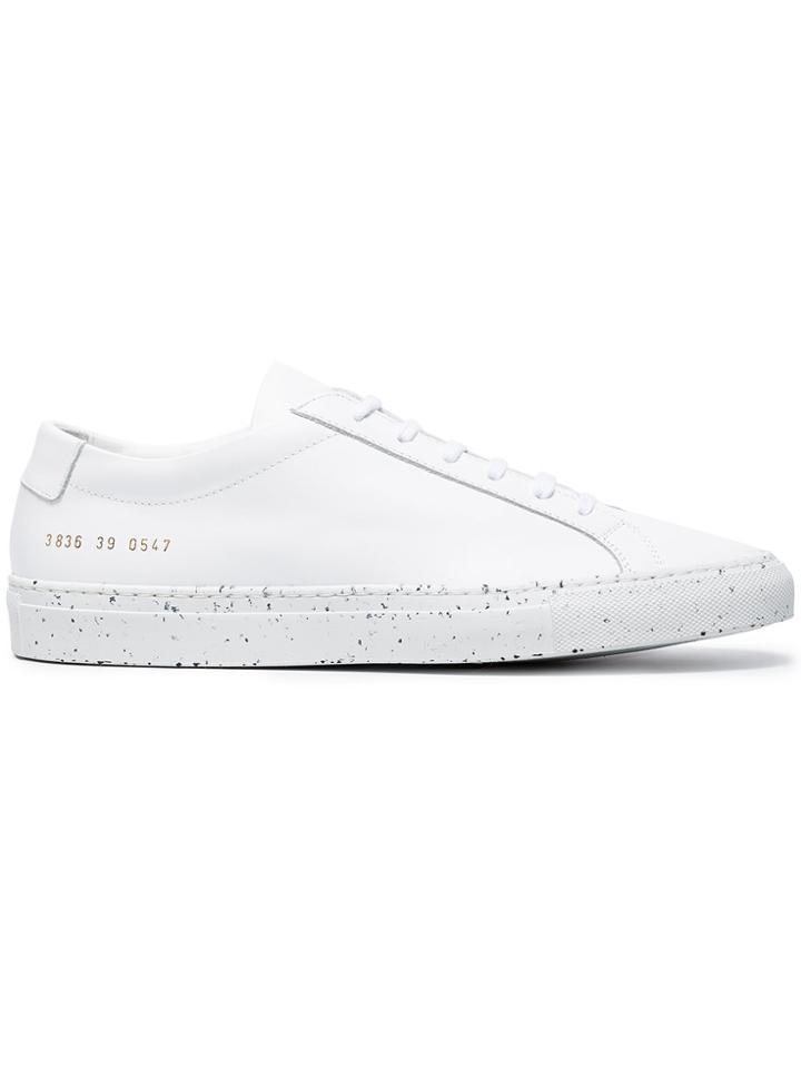 Common Projects White Achilles Confetti Leather Sneakers