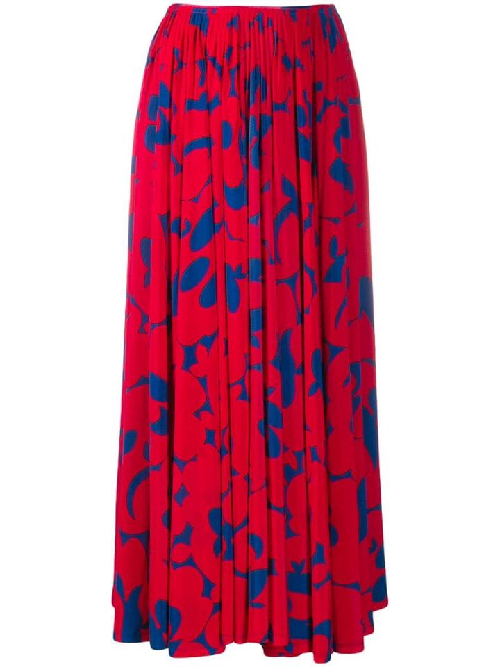 Marni Pleated Skirt - Red