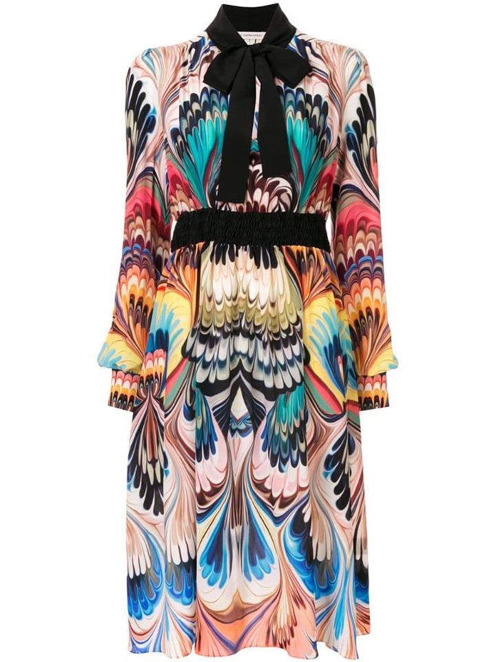 Mary Katrantzou Florence Marble Placed Dress - Multicolour