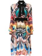 Mary Katrantzou Florence Marble Placed Dress - Multicolour