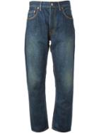 Junya Watanabe Comme Des Garçons Cropped Boyfriend Jeans, Women's, Size: M, Blue, Cotton