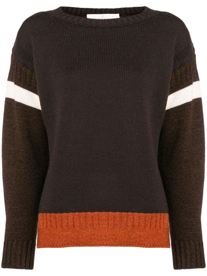 Golden Goose Stripe Insert Sweater - Brown