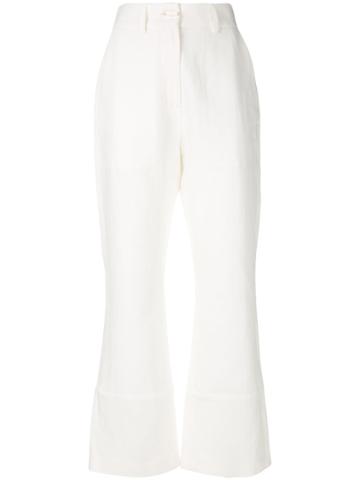 Roberta Furlanetto High Rise Trombetta Pants - White