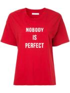 Nobody Denim Nobody Is Perfect T-shirt - Red