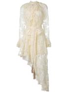 Zimmermann Bowerbird Ruffle Dress - White