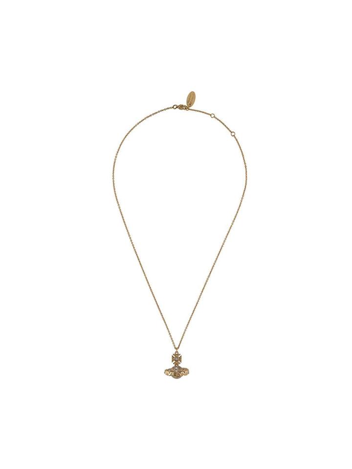 Vivienne Westwood Logo Orbit Necklace - Gold