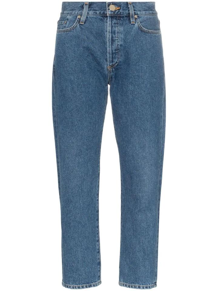 Goldsign The Low Slung Clean Set Of Pockets Jeans - Blue