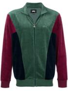 Stussy Colour-block Zipped Jacket - Green