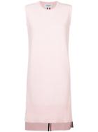 Thom Browne Striped Trim Shift Dress - Pink & Purple