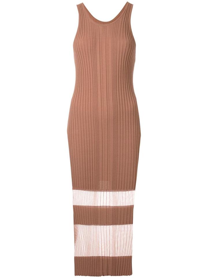 Dion Lee Opacity Tank Dress - Brown