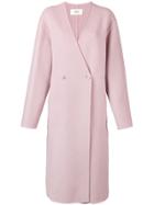 Ports 1961 Double Breasted Coat - Pink & Purple