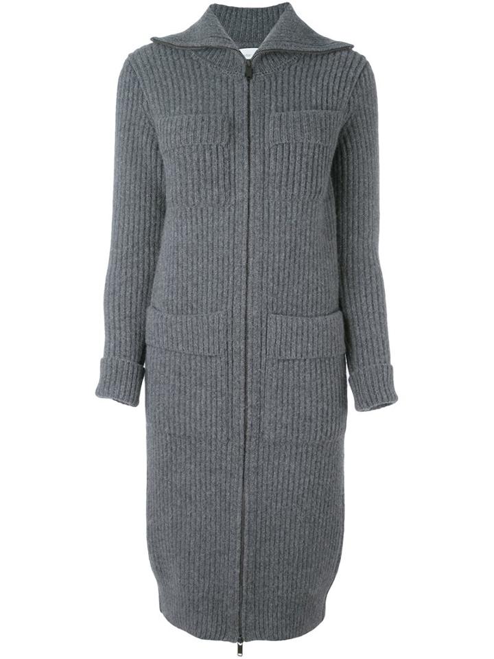 Christian Wijnants 'kasia' Cardi-coat, Women's, Size: Medium, Grey, Wool
