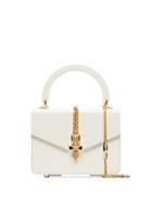 Gucci White Sylvie Mini Plexi Tote