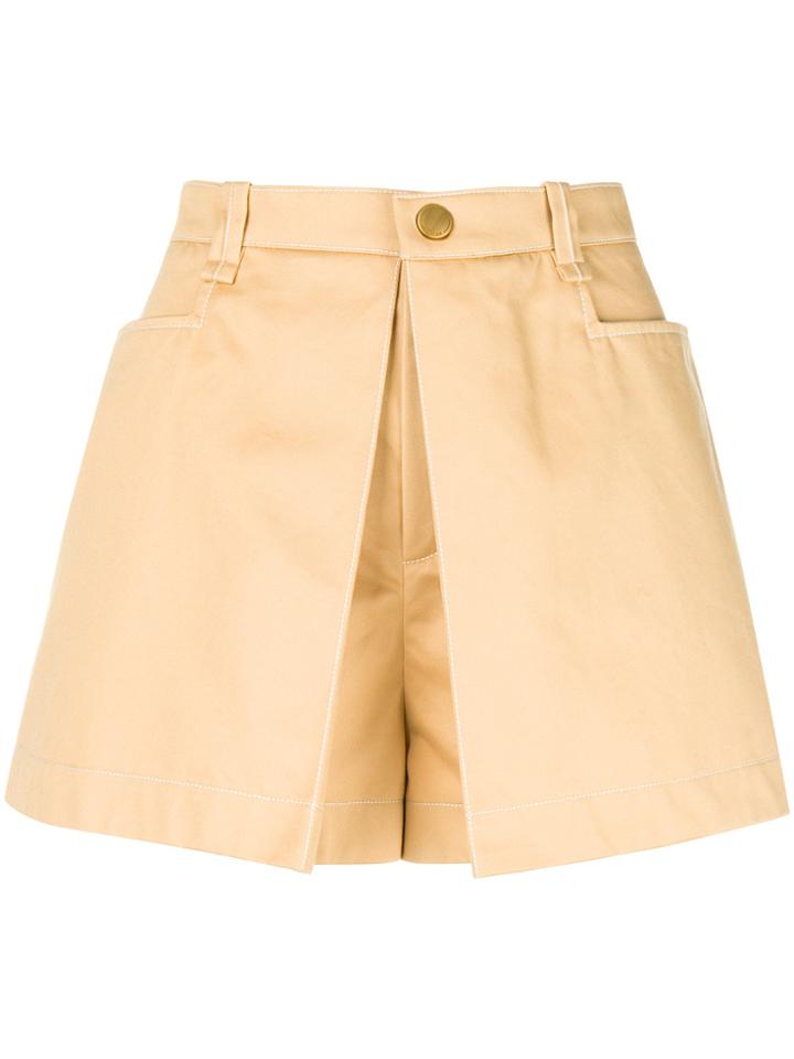 Chloé High-rise Shorts - Nude & Neutrals