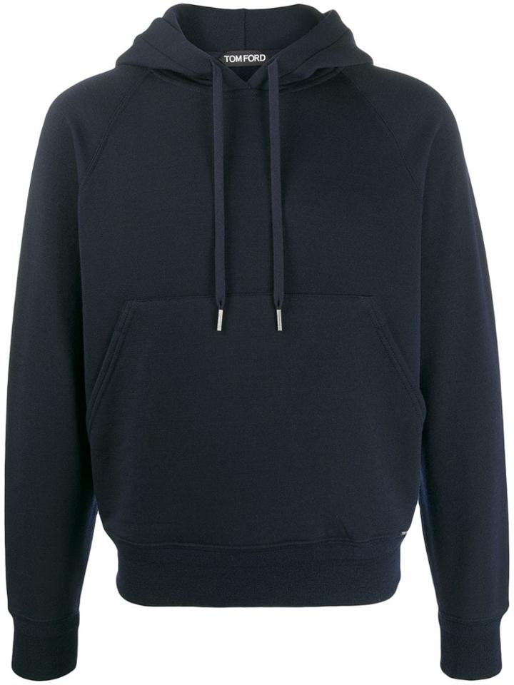 Tom Ford Basic Hoodie - Blue