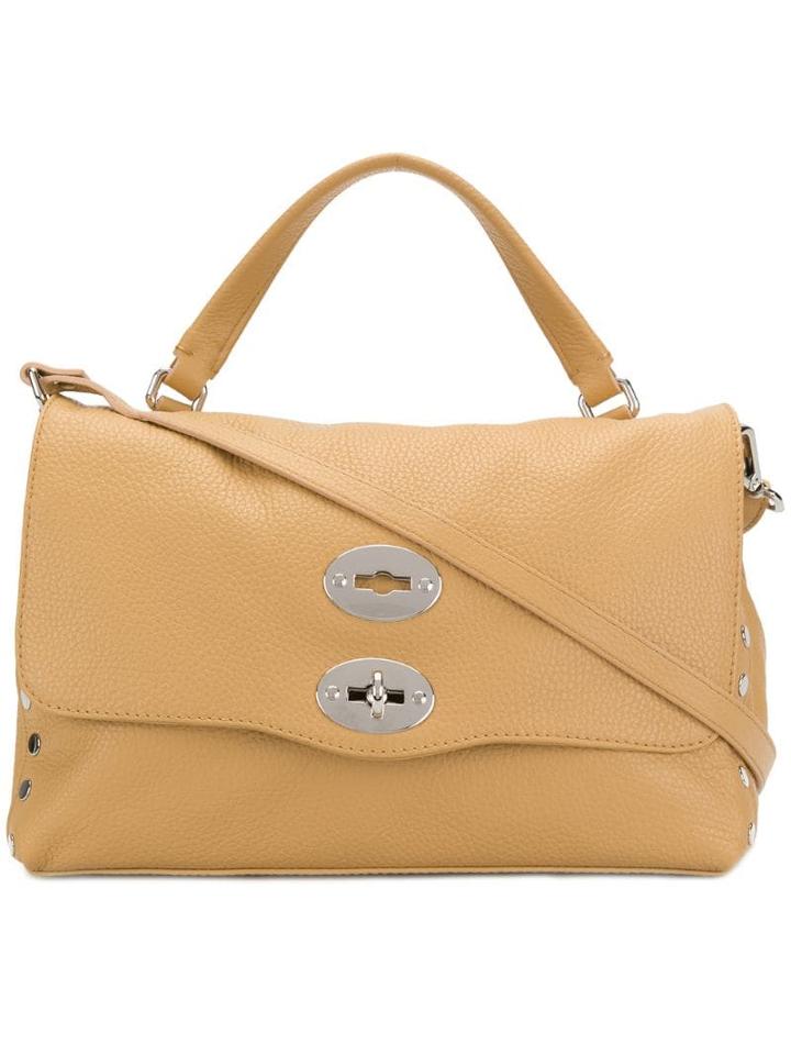 Zanellato Flat Stud Detail Handbag - Neutrals