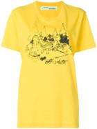 Off-white Logo Patch Print T-shirt - Yellow & Orange
