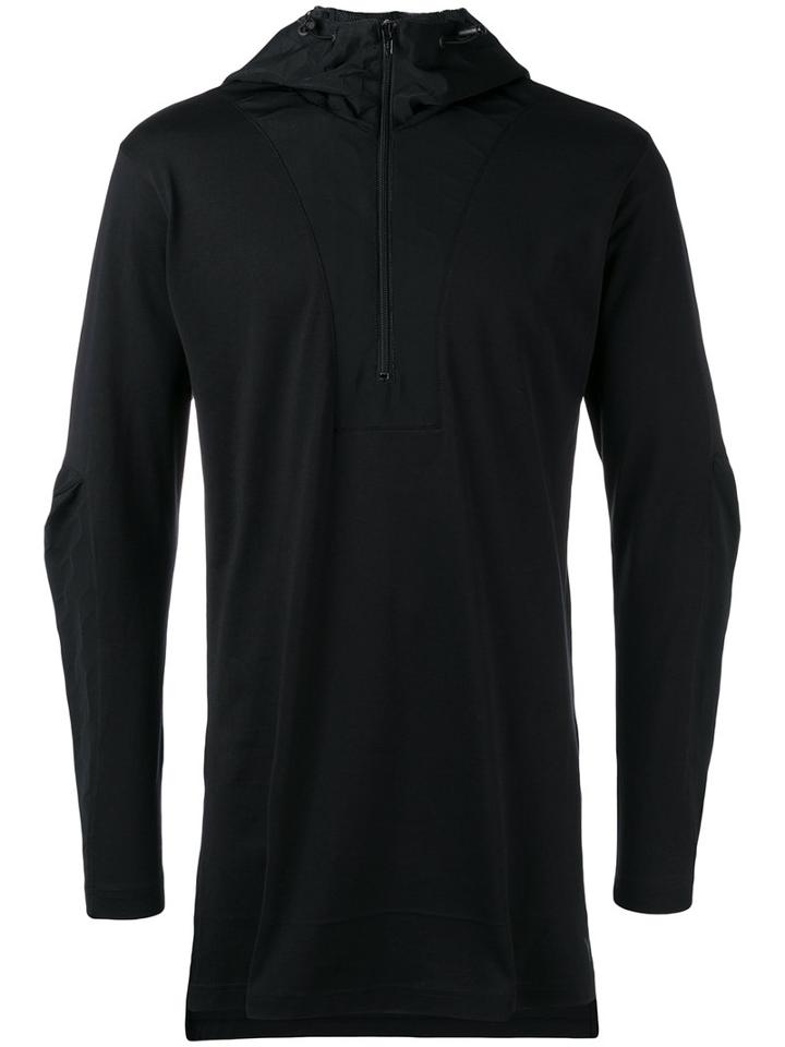 Y-3 Longline Sweatshirt, Men's, Size: Small, Black, Cotton/polyamide/spandex/elastane/polyester