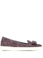 Salvatore Ferragamo Novello Slippers - Purple