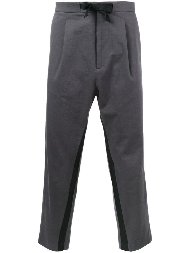 Var/city - Cropped Trousers - Men - Cotton/polyester/spandex/elastane - 50, Grey, Cotton/polyester/spandex/elastane
