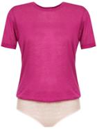 Nk Printed Bodysuit - Pink