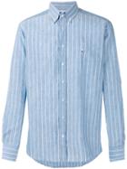 Etro - Striped Shirt - Men - Cotton/linen/flax - 44, Blue, Cotton/linen/flax