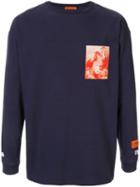 Heron Preston Patchwork Long-sleeve Top - Blue