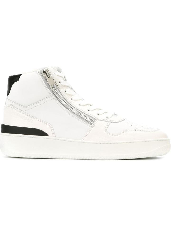 Hogan Rebel Hi-top Sneakers, Men's, Size: 42.5, White, Leather/rubber