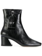 Dorateymur Logo Tag Angle Boots - Black