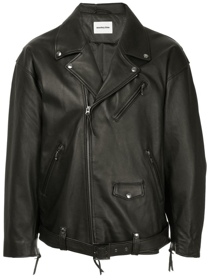 Monkey Time Biker Jacket - Black