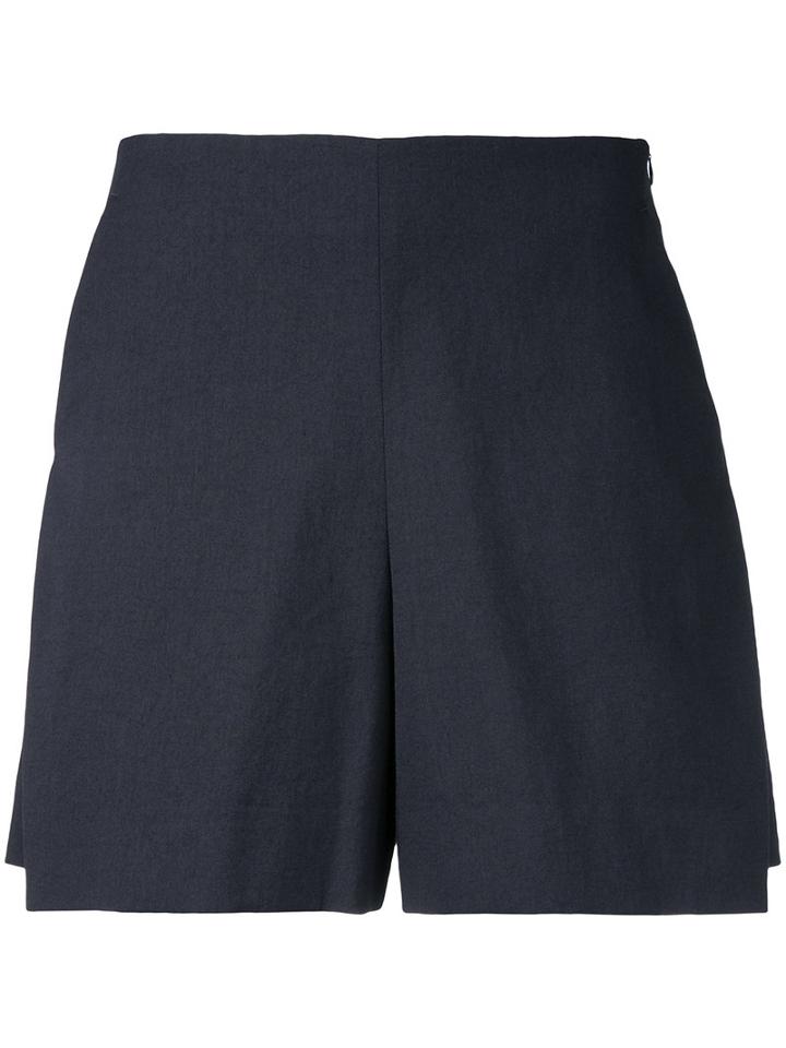 Demoo Parkchoonmoo - Oxford Shorts - Women - Cotton/linen/flax/polyester - 38, Black, Cotton/linen/flax/polyester