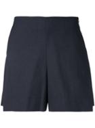 Demoo Parkchoonmoo - Oxford Shorts - Women - Cotton/linen/flax/polyester - 38, Black, Cotton/linen/flax/polyester