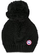 Canada Goose Pompom Cable Knit Beanie Hat