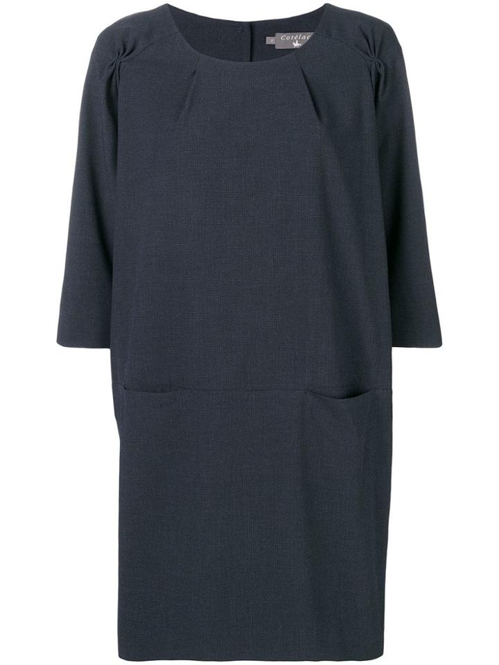 Cotélac Short Shift Dress - Blue