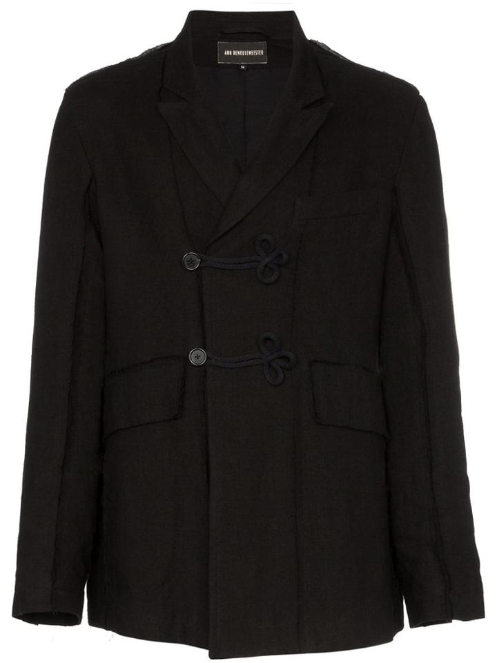 Ann Demeulemeester Double-breasted Blazer - Black