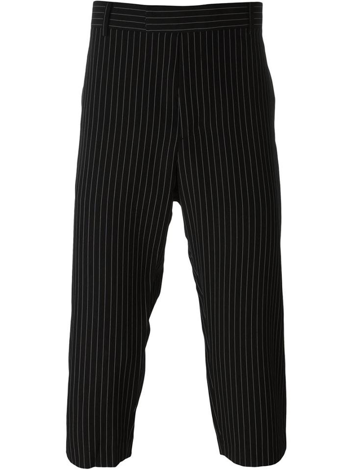 D-gnak Striped Cropped Trousers