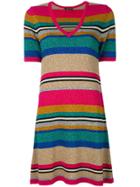Twin-set Striped Knit Dress - Multicolour